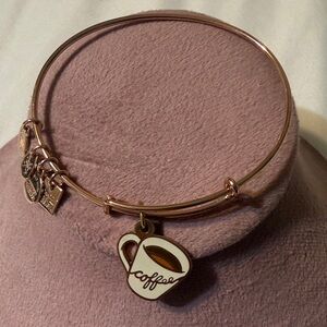 Alex & Ani Coffee Charm Bangle